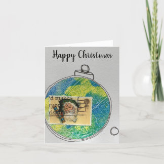 Remerciements Bonne carte de Noël - ornement dessiné à la main 2