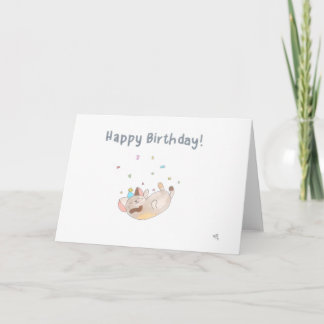 Remerciements Bonne carte de souris d'anniversaire