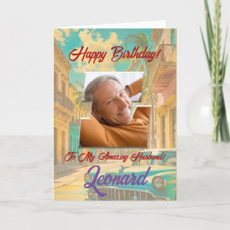Remerciements Bonne carte de voeux d'anniversaire avec photo