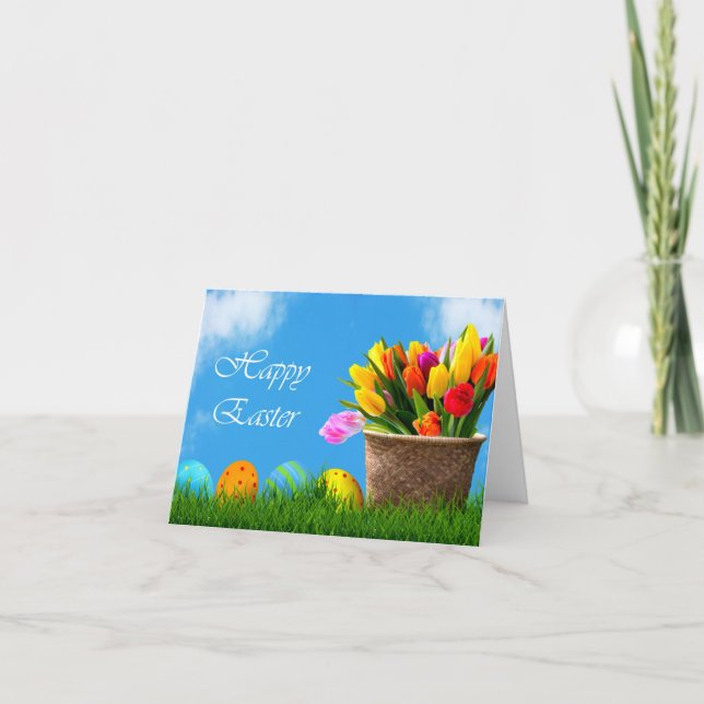 Remerciements Bonne carte de voeux de Pâques (Devant)
