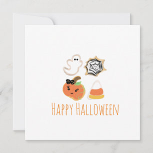 Remerciements Bonne carte de voeux Halloween   Cookies Traitemen