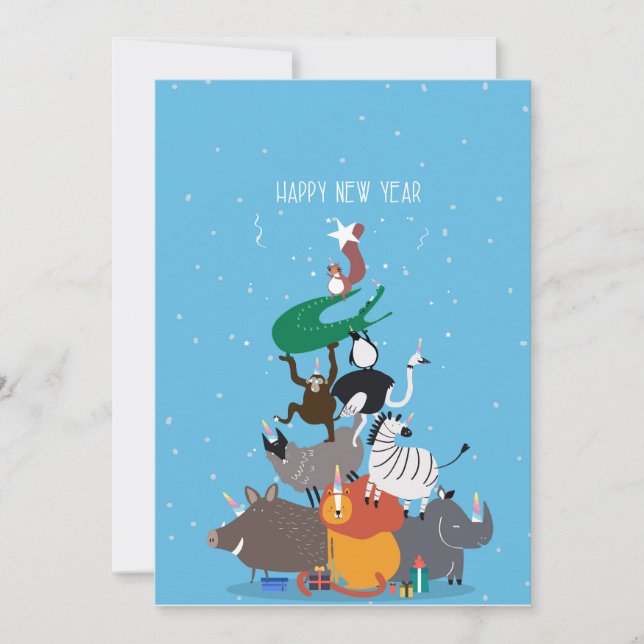 Remerciements Bonne nouvelle année carte de voeux (Devant)