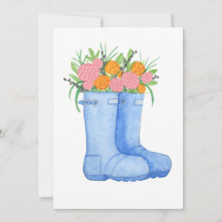Remerciements Bouteilles de pluie remplies de fleurs Carte de vo