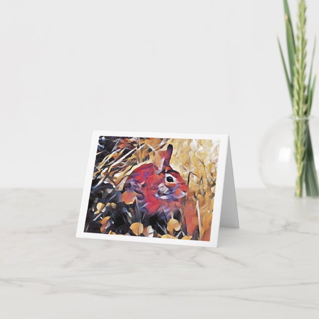 Remerciements Bunny - Carte de voeux (Devant)