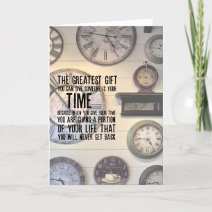 Remerciements CAPE CLOCKS Carte de voeux