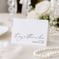 Carte "À ma belle-mère le jour de mon mariage"