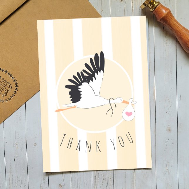 Remerciements Carte bébé Stork pour IVF Doctor (Créateur téléchargé)