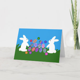 Remerciements Carte Bunny de Pâques #1-2
