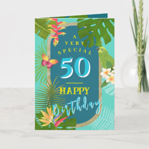 Remerciements Carte d'anniversaire annuelle de paradis tropical 