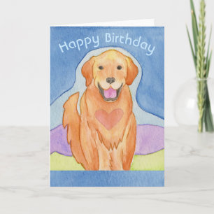 Remerciements Carte d'anniversaire de chien d'amour