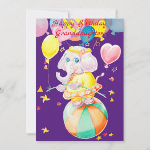 Remerciements Carte d'anniversaire de ma belle-petite-fille.