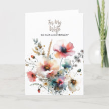 Carte d'anniversaire de mariage pour ma femme