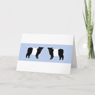 Remerciements carte d'anniversaire de veau Galloway