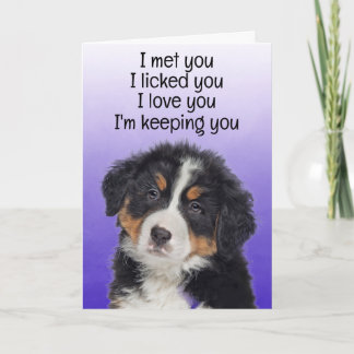 Remerciements Carte d'anniversaire drôle personnalisée Chien de 