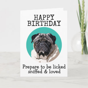Remerciements Carte d'anniversaire personnalisée de votre Carlin