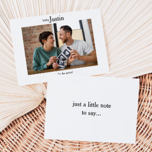 Remerciements Carte d'annonce de bébé par photo d'échographie mi