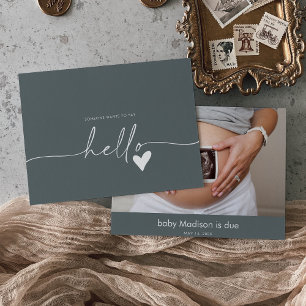Remerciements Carte d'annonce de naissance de bébé avec photo gr