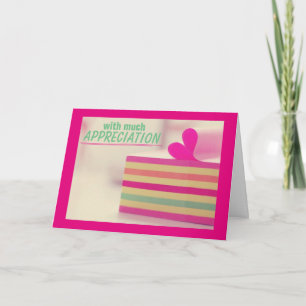 Remerciements Carte d'appréciation pour les professionnels de l'