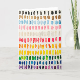 Remerciements Carte d'aquarelle avec drapeau de fierté incluse p