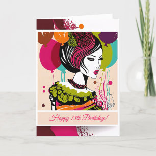 Remerciements Carte de ballons colorés d'anniversaire joyeux fas