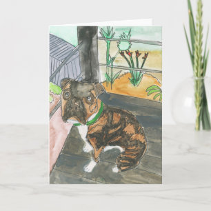 Remerciements Carte de Bev le chiot