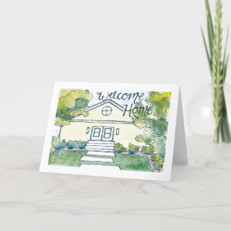 Remerciements Carte de chauffage domestique aquarelle