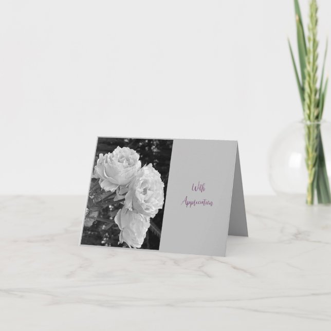 Remerciements carte de condoléances (Devant)
