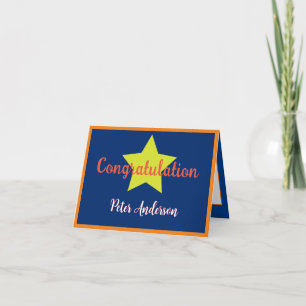 Remerciements Carte de félicitations Superstrar