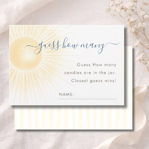 Remerciements Carte de jeu "Modern Sunshine Shower" - devine com
