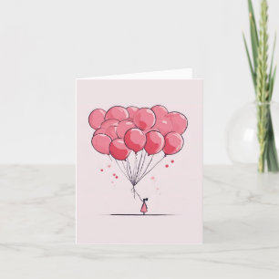 Remerciements Carte de jour de Valentines de Ballons pliants