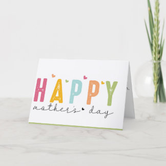 Remerciements Carte de jour des mures mères