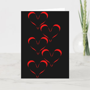 Remerciements Carte de la Saint-Valentin Coeur flottant
