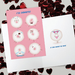 Remerciements Carte de la Saint-Valentin Donuts Go Nuts