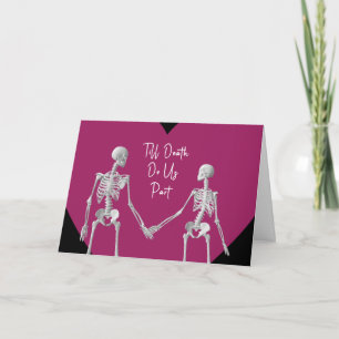 Remerciements Carte de la Saint-Valentin 'Jusqu'à ce que la mort