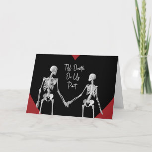 Remerciements Carte de la Saint-Valentin 'Jusqu'à ce que la mort