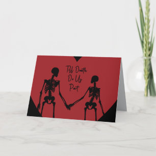 Remerciements Carte de la Saint-Valentin 'Jusqu'à ce que la mort