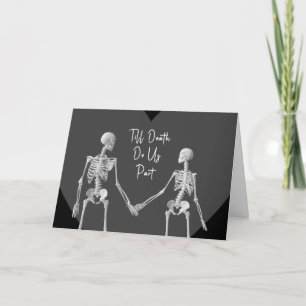 Remerciements Carte de la Saint-Valentin 'Jusqu'à ce que la mort