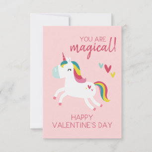 Remerciements Carte de la Saint-Valentin licorne