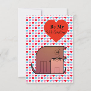 Remerciements Carte de la Saint-Valentin pour couple de chiens e