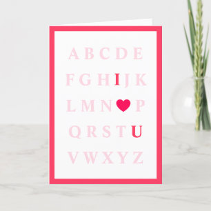 Remerciements Carte de la Saint-Valentin pour enfants