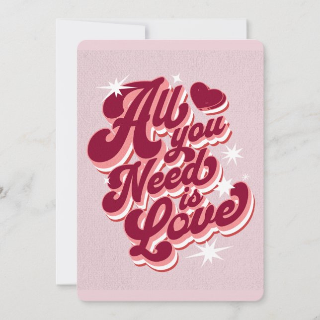 Remerciements Carte de la Saint-Valentin Tout ce dont vous avez  (Devant)