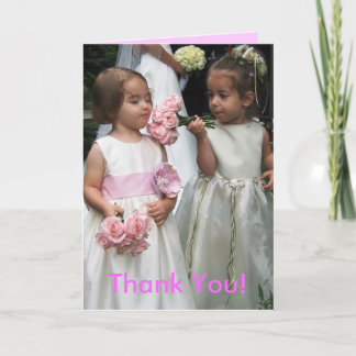 Remerciements Carte de mariage