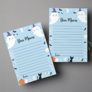 Remerciements Carte de message Boy Ghost Time Capsule Note