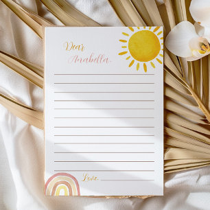 Remerciements Carte de message Sunshine Rainbow Time Capsule