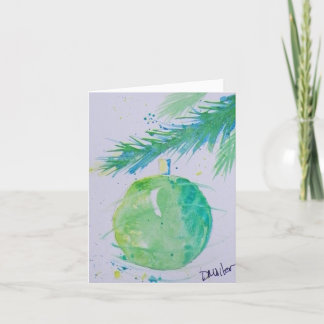 Remerciements Carte de Noël Abstraite de la Balle de Noël