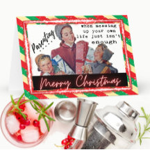 Carte de Noël drôle Meilleure amie "Parenting"