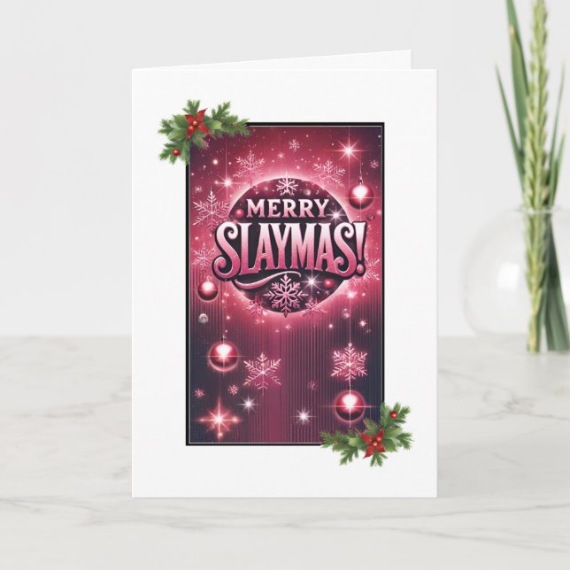 Remerciements Carte de Noël Joyeux Noël (Devant)