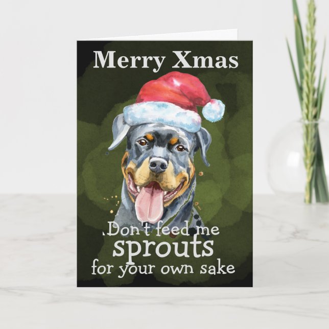 Remerciements Carte de Noël personnalisée de votre chien (Devant)