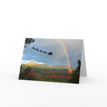 Carte de Noël pliée