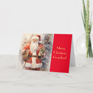 REMERCIEMENTS CARTE DE NOËL POUR GRANDSON ÂGÉ